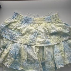 NWT Love Shack Fancy Ruffle Mini skirt